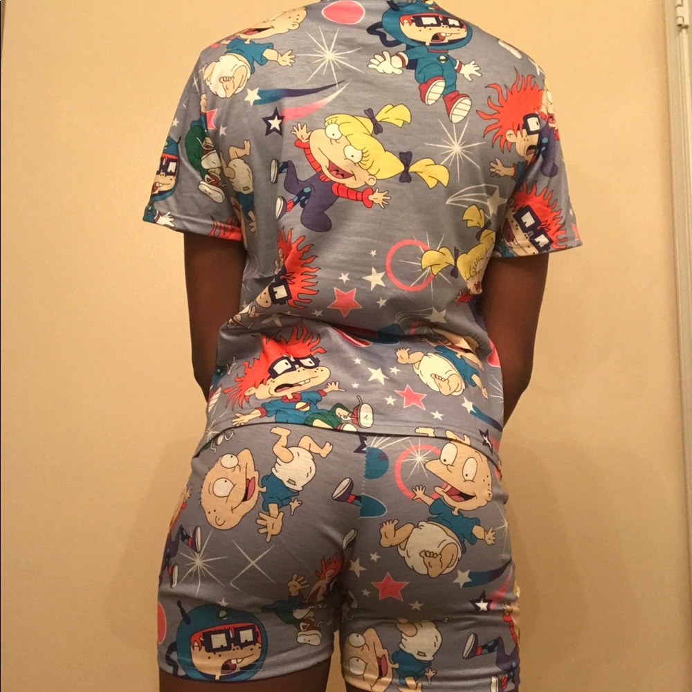 Handmade Rugrats Two Piece Set in Gray - Picture 4 of 8